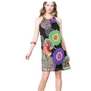 Desigual Aya Dress Colorful Spring/Summer Dress Sleeveless Size 40 Medium (8)